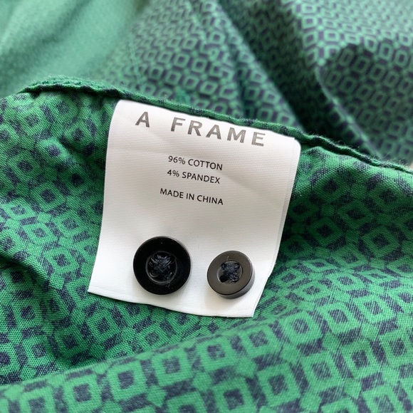 Dark Green Men’s Button Down Shirt - Picture 3 of 3